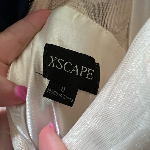 Iridescent Pink and Ivory Prom Dress Size 0 - Picture 12 of 12